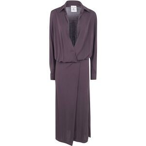 Semicouture Women Jersey Long Sleeves Dress